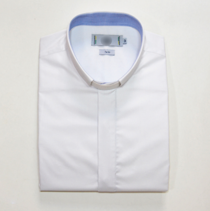 Camisa de Clergyman Preta Preços Linhares - Camisa Polo Clergyman com Colarinho