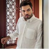 camisa de linho masculina slim fit Guaíba - RS