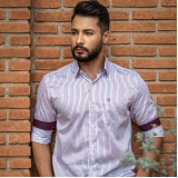 camisa slim masculina Manhuaçu