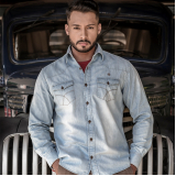 fabricante de camisa masculina jeans private label CHOPINZINHO